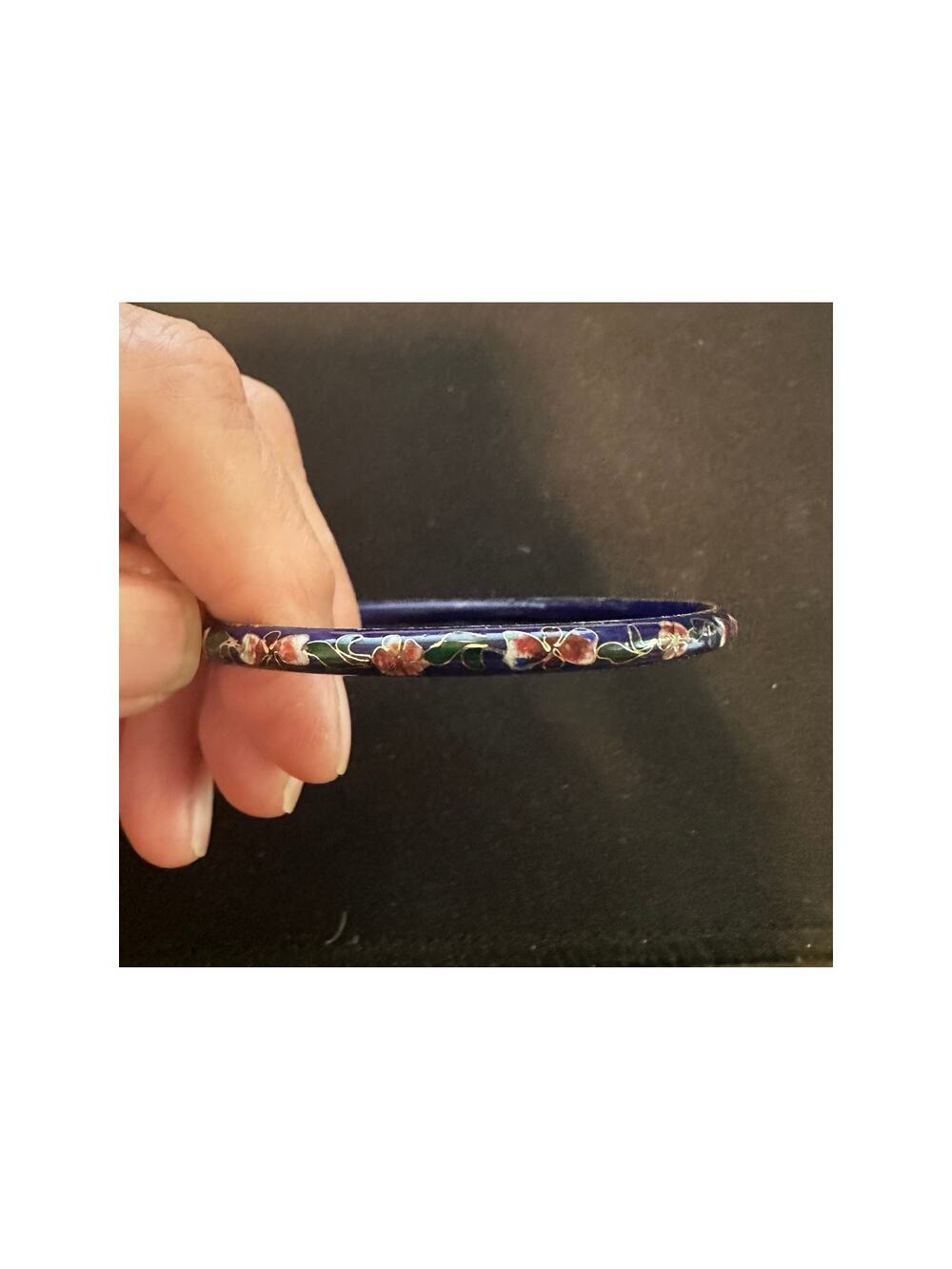 BLUE CLOISONNE BRACELET
